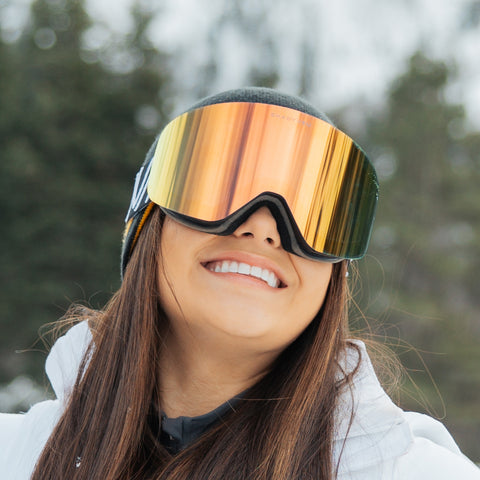 Nova Cosmic Coral Ski Snowboard Winter Sports Snow Goggles
