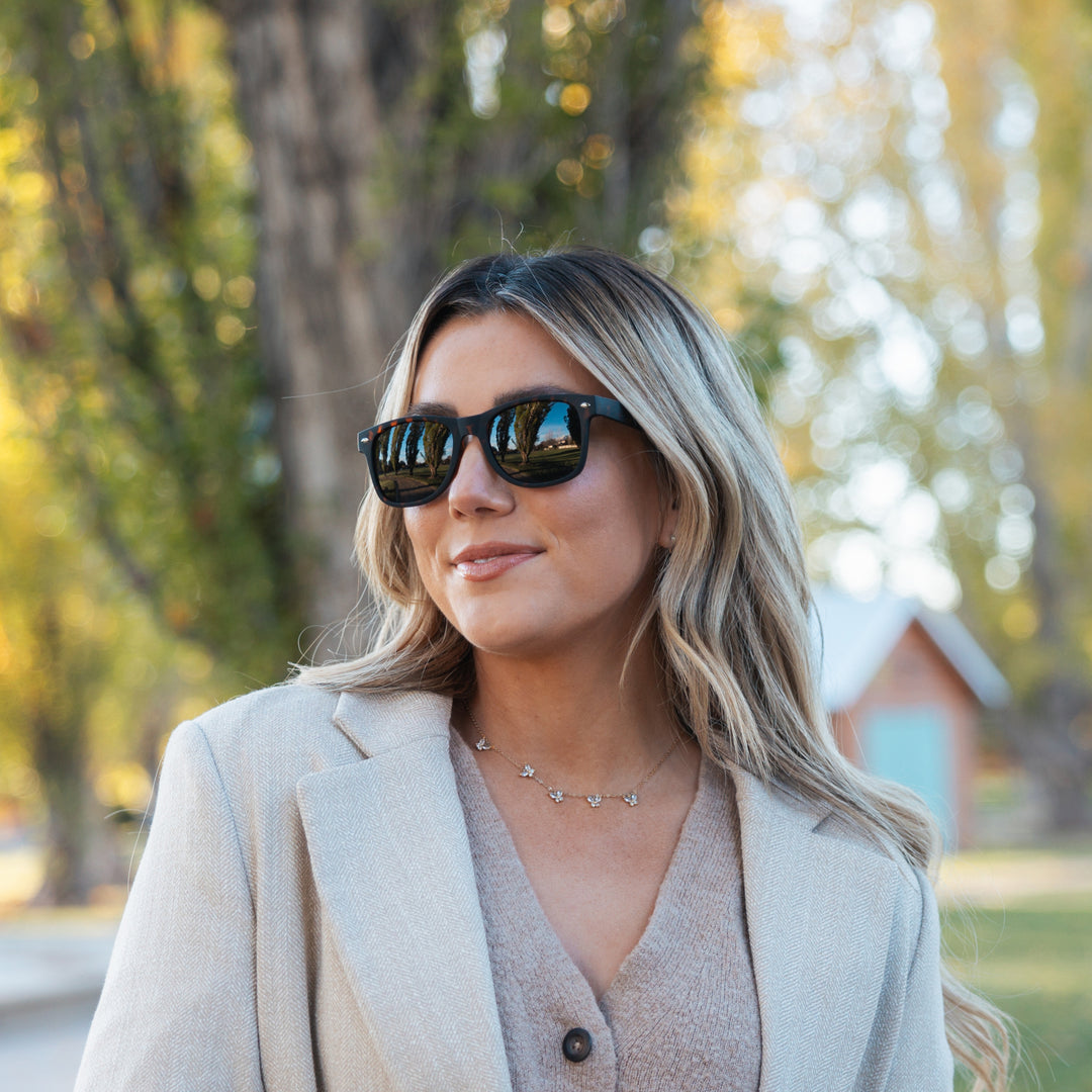 ARIA Matte Tortoise Super Dark Sunglasses – ShadyVEU