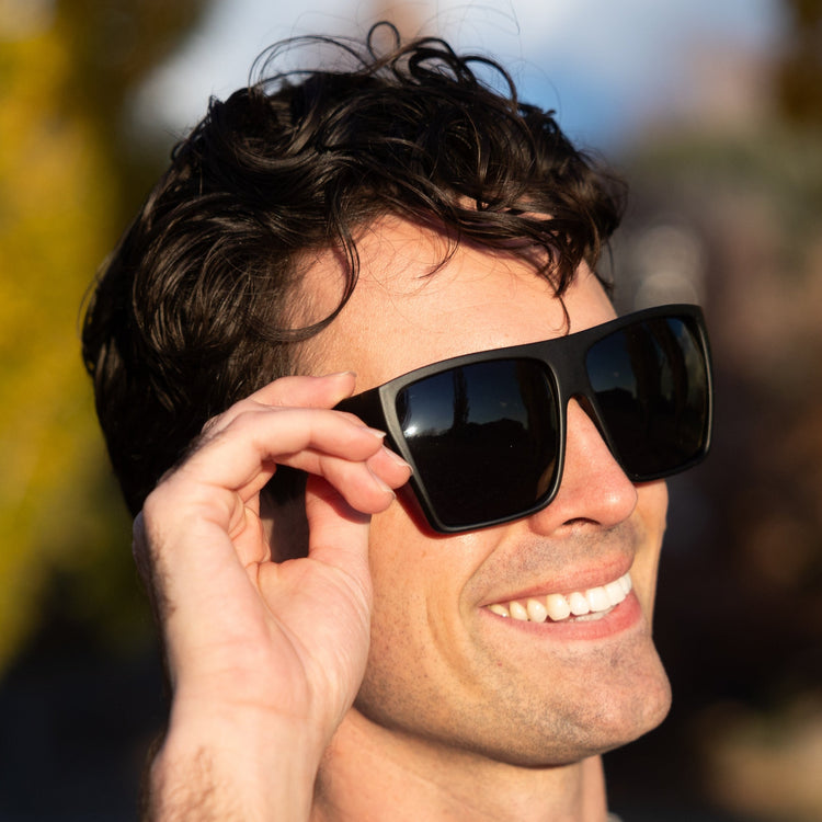 JERI Super Dark Lens Square Sunglasses – ShadyVEU