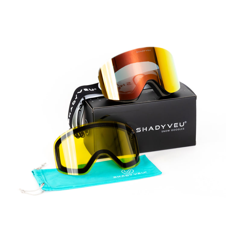 Nova Cosmic Coral Ski Snowboard Winter Sports Goggles White Frame