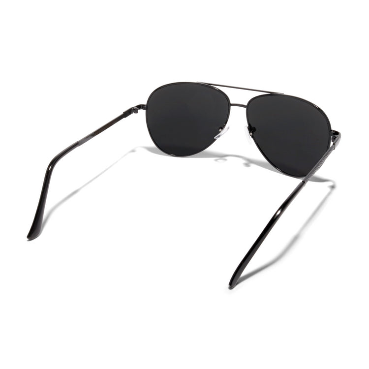 Zen Oversized Aviator Super Dark Sunglasses Black