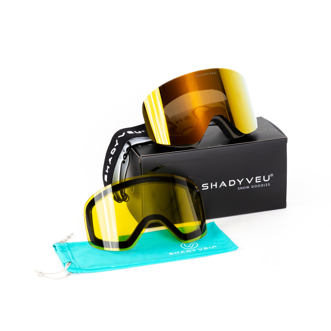 gnf goggles Nova Golden Solstice Snowboard Winter Sports Goggles – ShadyVEU