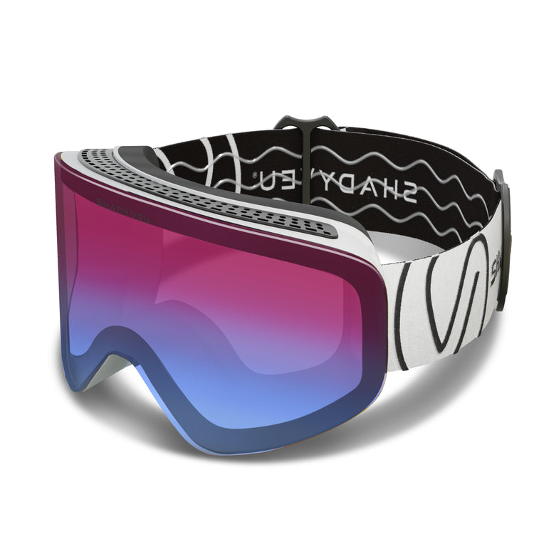 スキー・スノーボードアクセサリー 2000s Big Silhouette Design Ski Goggles Nova Serene Sunset Ski Snowboard Winter Sports Goggles – ShadyVEU