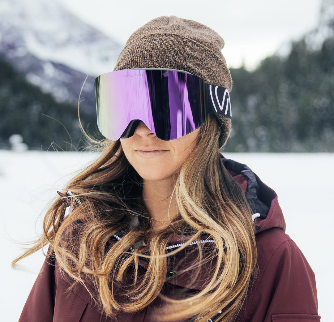 snowboard goggles pink Nova Pink Peak Ski Snowboard Winter Sports Goggles – ShadyVEU